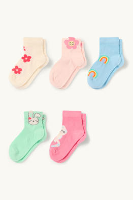 Multipack 5 perechi - Kawaii - șosete cu motive