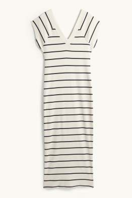 Vestito bodycon - a coste - a righe