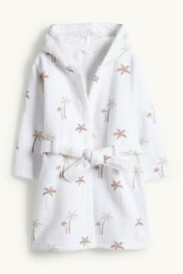 Palmbomen - badstof babybadjas met capuchon