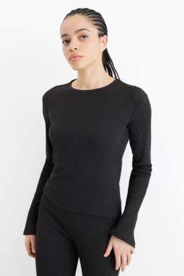 Longsleeve - slim fit - ribstof