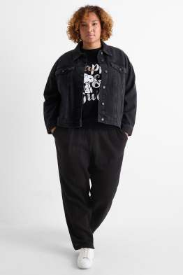 Pantalon en toile - mid waist - relaxed fit