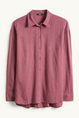 Košilová halenka s lněným podílem