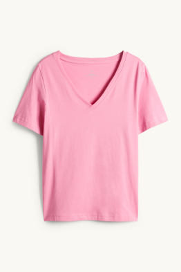 T-Shirt mit V-Ausschnitt - Regular Fit