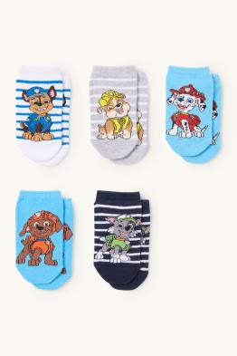 Lot de 5 paires - La Pat’ Patrouille - Chase - socquettes de sport à motif