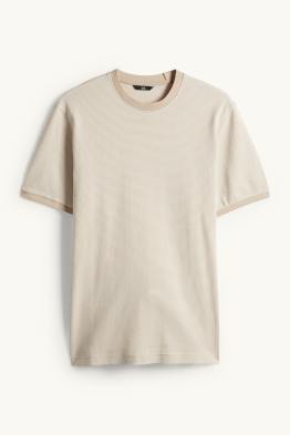 T-shirt - regular fit - met structuur