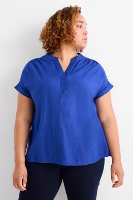 Chemisier à col V - texturé