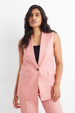 Linnen business-gilet - regular fit