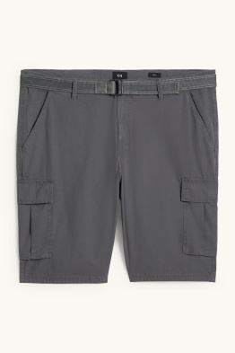 Cargoshort met riem - met structuur