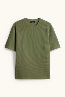 T-shirt - relaxed fit - texturé