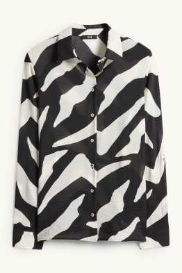 Hemdbluse - gemustert