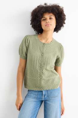 Strickjacke - strukturiert