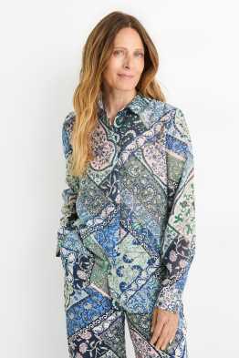 Hemdblouse - met patroon