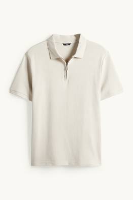 Koszulka polo - regular fit - w prążki