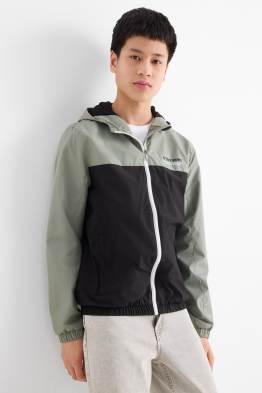 Jacket with hood - water-repellent