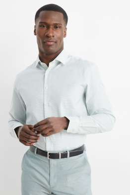 Camicia business - regular fit - collo all'italiana - facile da stirare - fantasia
