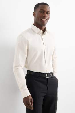 Camicia business - regular fit - collo all'italiana - facile da stirare - fantasia