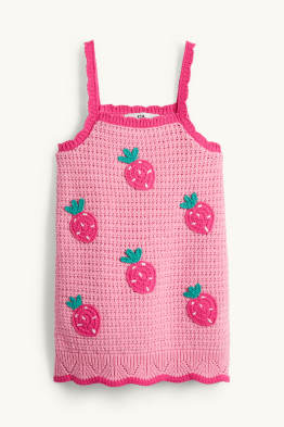 Erdbeere - Crochet-Kleid