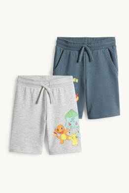 Lot de 2 - Pokémon - shorts en molleton