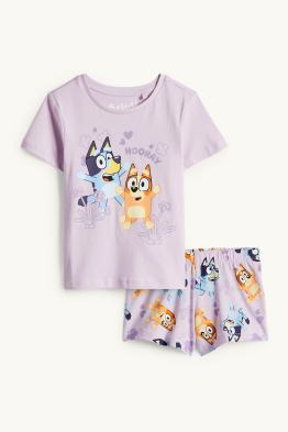 Bluey - Shorty-Pyjama - 2 teilig - Glanz-Effekt