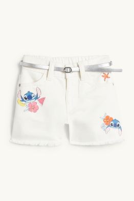 Lilo & Stitch - denim shorts with belt