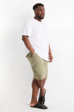 Cargo-Shorts mit Gürtel - strukturiert