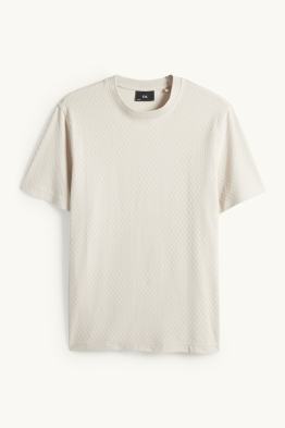 T-Shirt - Regular Fit - strukturiert