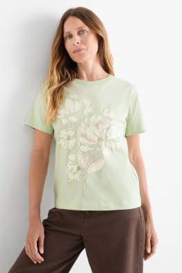 T-shirt - regular fit - effet brillant