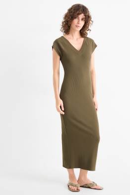 Vestido bodycon - de canalé