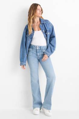 Flared Jeans - Mid Waist - LYCRA®