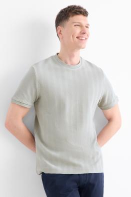T-Shirt - Regular Fit - strukturiert