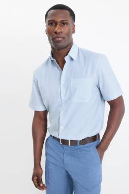 Chemise de bureau - regular fit - col kent - imprimé minimaliste