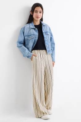 Jersey broek - gestreept