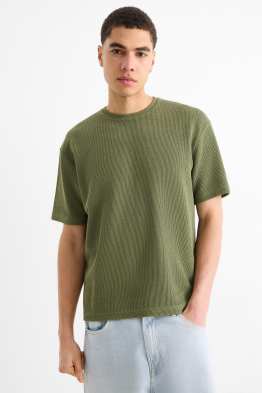 T-shirt - relaxed fit - texturé