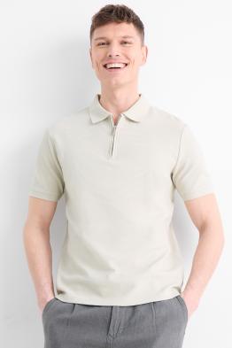 Koszulka polo - regular fit - w prążki