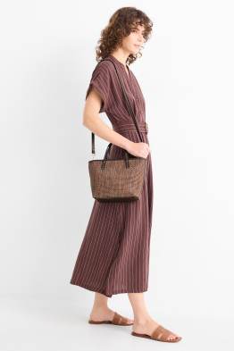 Großer Shopper mit abnehmbarem Taschengurt