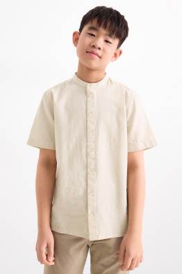 Hemd mit Leinen-Anteil