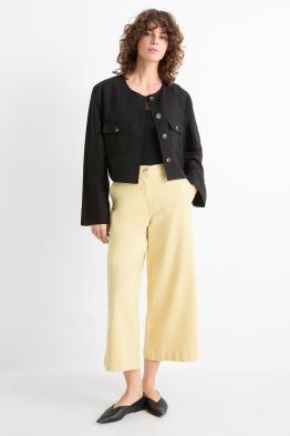 Cloth trousers - high waist - wide leg