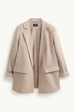 Longblazer - Regular Fit - Leinen-Mix