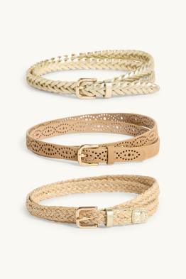 Set van 3 - riem - imitatieleer