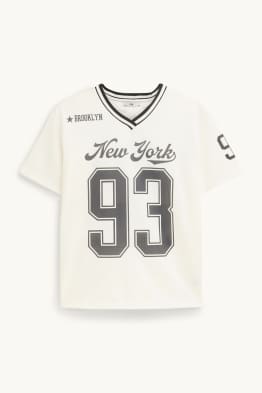 New York - Kurzarmshirt - strukturiert