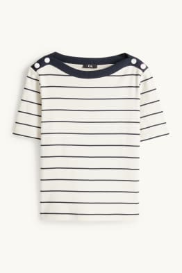 T-shirt - regular fit - à rayures