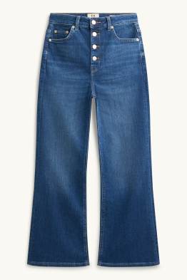 Crop Flared Jeans - High Waist