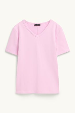 V-neck T-shirt - slim fit - skinny rib