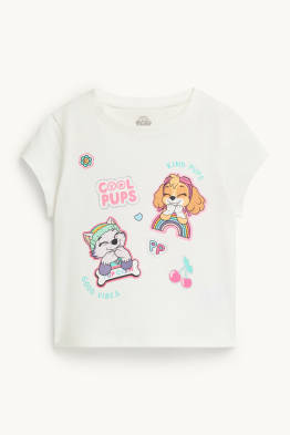 PAW Patrol - Skye, Everest - Kurzarmshirt - Glanz-Effekt