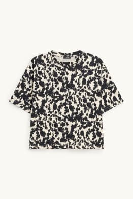 T-Shirt - Relaxed Fit - gemustert