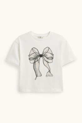 Nœud - T-shirt orné de strass