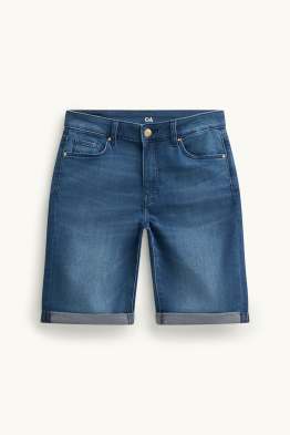 Jeans-Bermudas - Mid Waist - Slim Fit