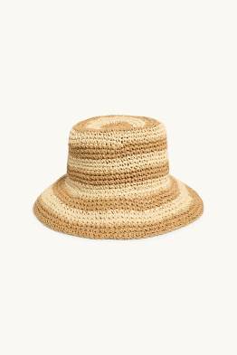 Kapelusz słomkowy - w paski