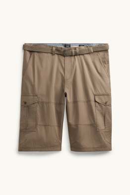 Cargo-Shorts mit Gürtel