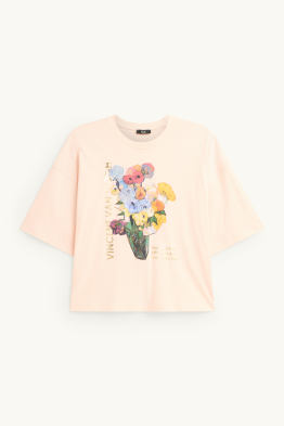 Tričko - oversized - s lesklými efekty - Vincent van Gogh